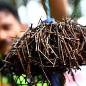 Hati-Hati Ranjau Paku di Ogan Ilir