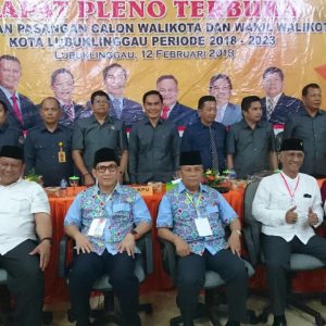 KPUD Lubuk Linggau Tetapkan Tiga Paslon Pada Pilkada