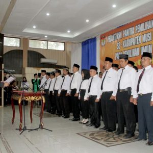 45 PPK Dilantik, Ini Pesan KPUD Muba