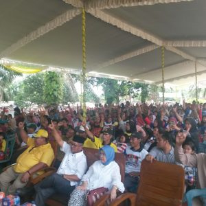 Ribuan Warga Desa Jemenang Nyatakan Sikap Siap Menangkan SBH