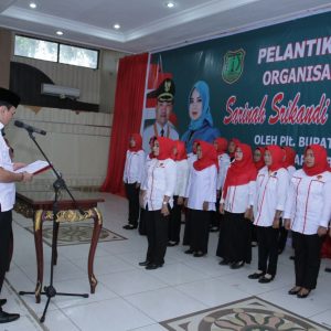 Plt Bupati Lantik Ormas S4 Muba