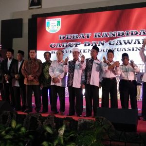 Debat Kandidat Paslon Bupati-Wakil Bupati Banyuasin Sengit, Kandidat Saling Lempar Pertanyaan