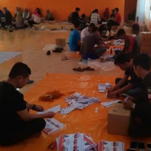 Proses Pelipatan Surat Suara di OKI Dikawal Ketat Aparat Keamanan