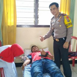 HUT ke-72 Bhayangkara, Polres OKI Gelar Donor Darah