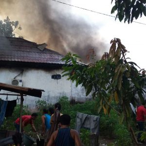 Kebakaran Hanguskan Rumah Dinas Kapolres Ogan Ilir