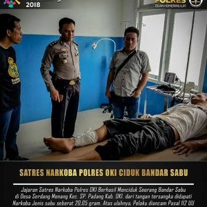 Coba Tikam Petugas, Kaki Ujang Sang Bandar Sabu di Dor