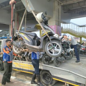 700 Sepeda Motor Diangkut Dishub, Ada Motor Polisi dan TNI Juga