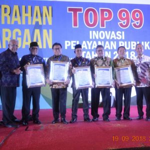 Kabupaten Muara Enim Kembali Raih Dua Penghargaan TOP 99 Inovasi Pelayanan Publik
