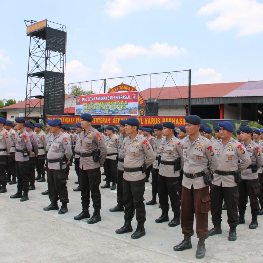 200 Personel Brimob Sumsel Diterjunkan ke Sulteng, Bantu Korban Gempa Tsunami