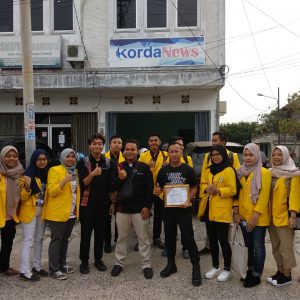 LPM Sriwijaya Unsri Belajar Racik Berita di Dapur Redaksi Kordanews