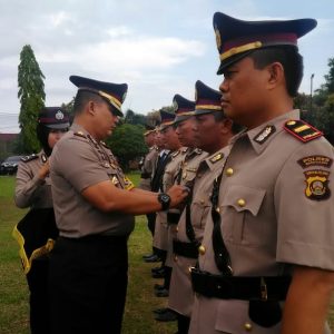 Kapolres Banyuasin Sertijab 4 Pejabat Baru