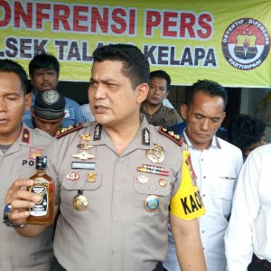 Polsek Talang Kelapa Grebek Sarang Miras Palsu