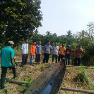 Warga OKI Temukan Perahu Peninggalan Zaman Kesultanan