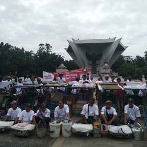 Tukang Becak Dan Pedagang Asokan Deklarasikan Diri Dukung Jokowi Ma’ruf Amin