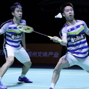 Perjuangan Keras Marcus-Kevin Hadapi Rising Star China Hingga Juarai Fuzhou Open 2018