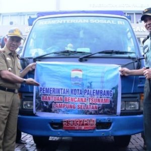 Pemkot Palembang Bantu Bencana Korban Tsunami di Lampung Selatan