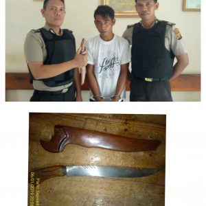 Tenteng Sajam di Pinggang, Sutrimo Berakhir Ditangan Polisi