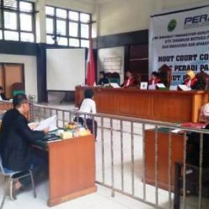 Peradi Palembang Gelar Lomba Peradilan Semu untuk Mahasiswa Hukum