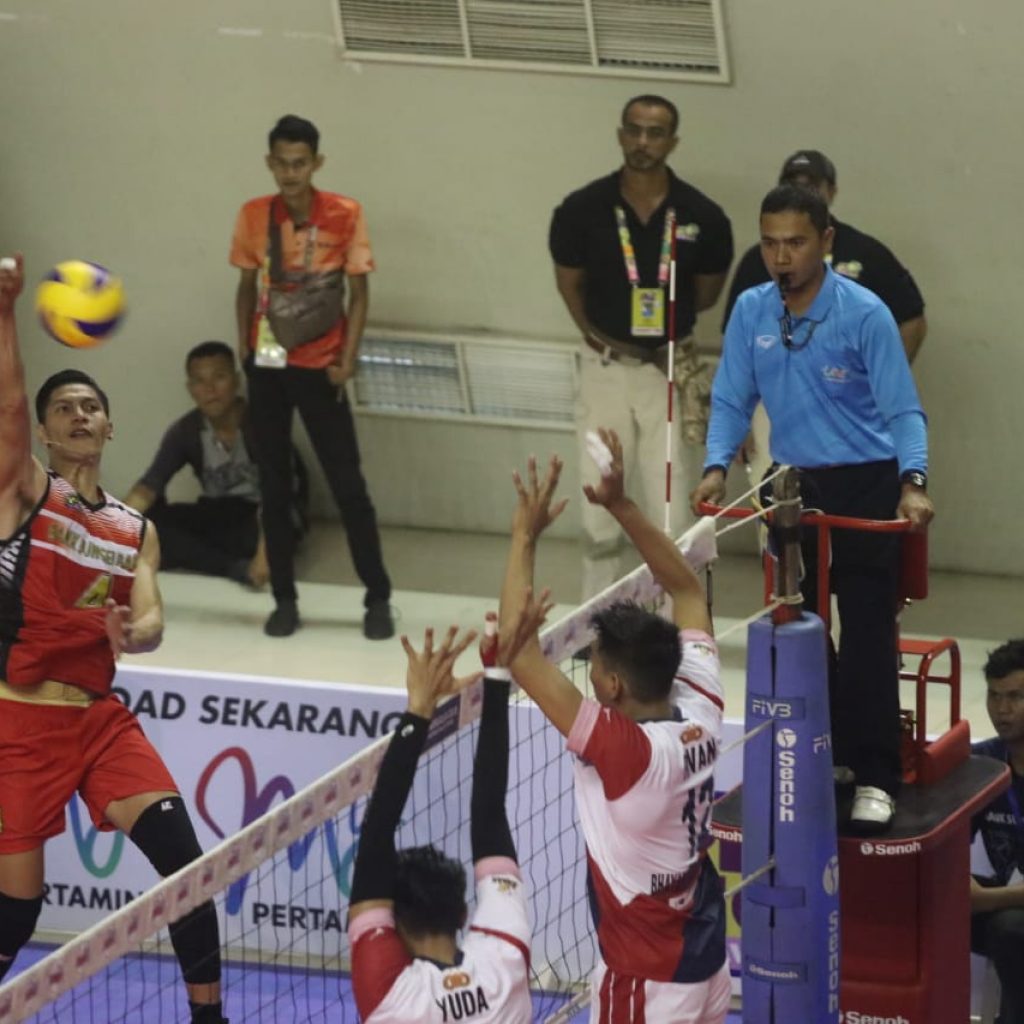 Tim Voli Bank SumselBabel Tumbang Dua Kali oleh Surabaya Bhayangkara Samator