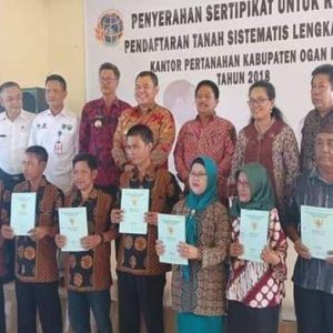 500 Sertifikat Tanah Dibagikan kepada Warga Ogan Ilir