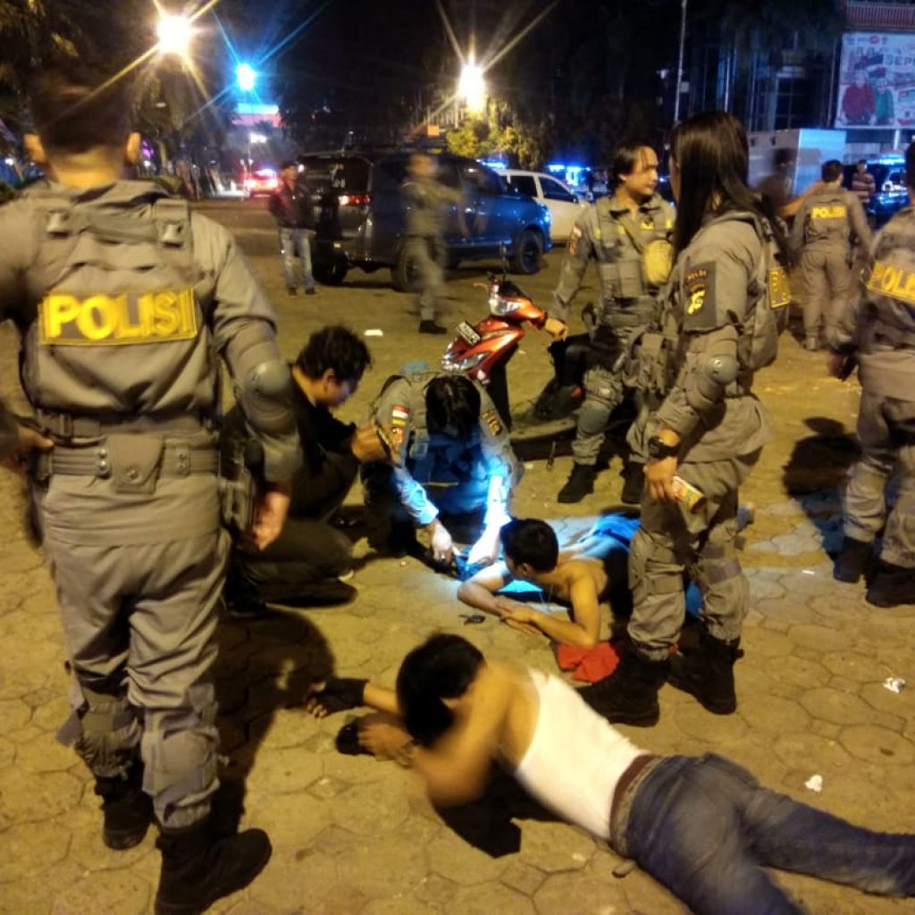 Tiga Pemuda Juru Parkir BKB Diamankan Resmob Polda Sumsel