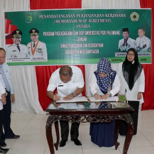 Tingkatkan Kualitas Guru, Pemkab Muba MOA dengan Universitas PGRI Palembang