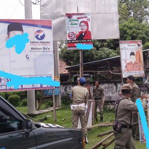 Ratusan APK Dicopot Bawaslu Kabupaten Muara Enim, Ini Penyebabnya