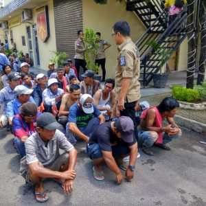 41 Pria Diduga Preman Terjaring Razia Cipta Kondisi