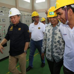 Menteri ESDM, Ignasius Jonan Resmikan Proyek Kelistrikan di Provinsi Sumsel