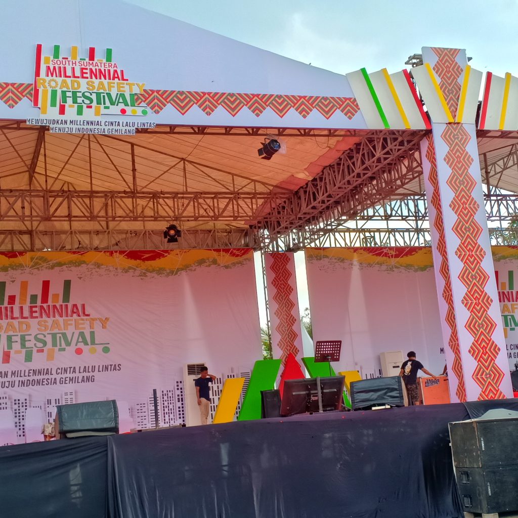 Panggung Megah Akan Meriakan South Sumatera Milennial Road Safety Festival, Sabtu Besok