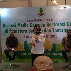 BRG Gelar Pembasahan Antisipasi Karhutla di Sumsel