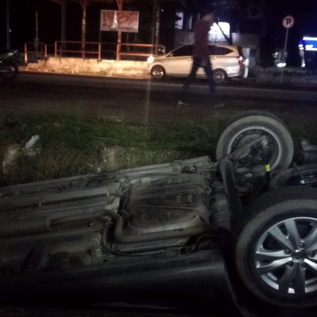 Mobil Masuk Gorong-Gorong Terjadi Lagi, Akibat Hindari Motor