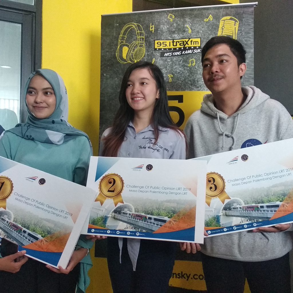 PT. KAI Ajak Masyarakat Palembang, Tanamkan Opini Untuk Naik LRT