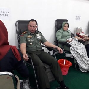 Peduli Kesehatan dan Masyarakat, Rindam II Sriwijaya Donor Darah