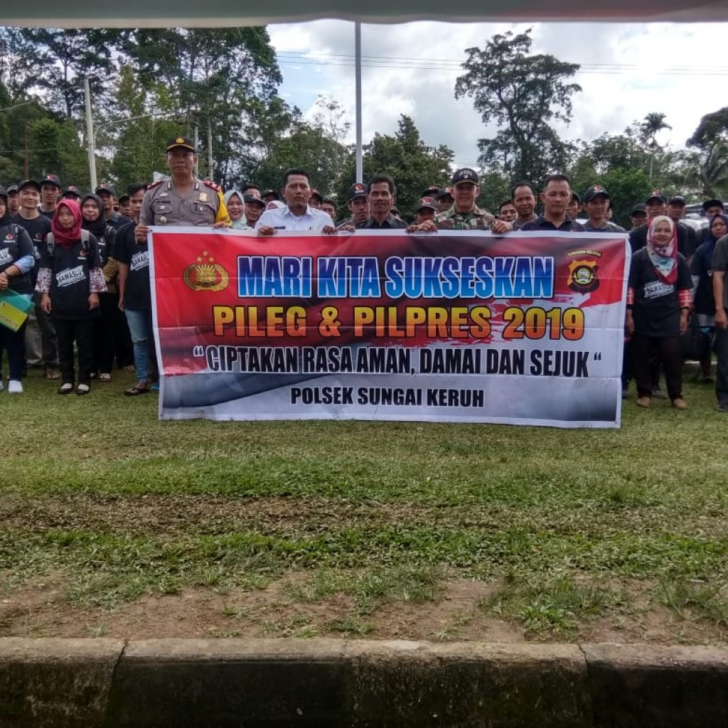 Jelang Hari H Pencoblosan, Camat Sungai Keruh Beri Imbauan ke Warga