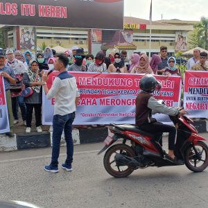 Ratusan Masa Beri Dukungan Pada TNI-Polri Berantas Pemecah Belah Bangsa