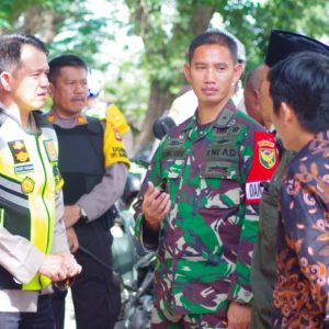 Jaga Kamtibmas Di Pemilu 2019, Polres Lahat Bersama Kodim 0405 Lahat Patroli Bersama