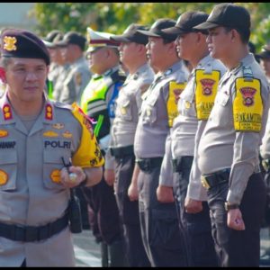 Apel Pergeseran PAM TPS, Polres Lahat Siap Mengamankan Pemilu Tahun 2019