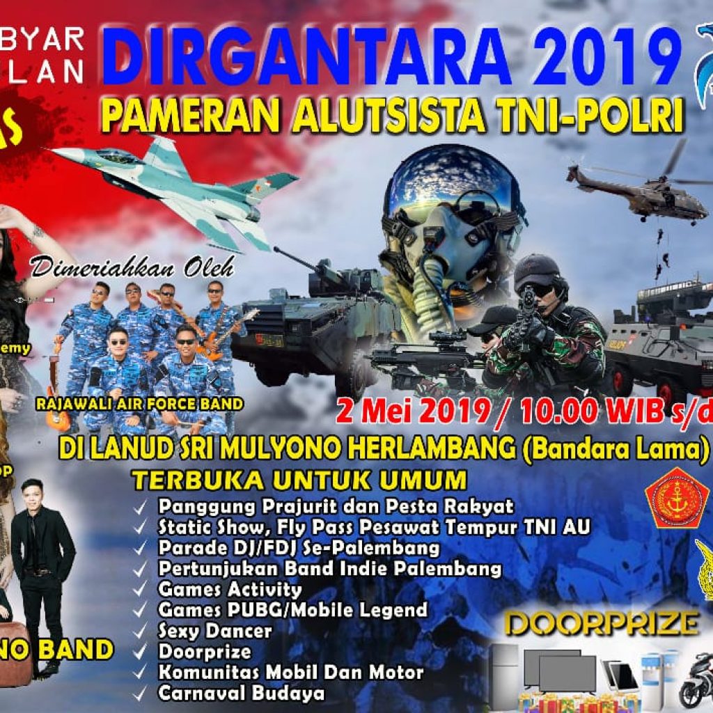 Jebolan D’ Academy Akan Pameran Alutsista TNI Dan Polri Lanud SMH
