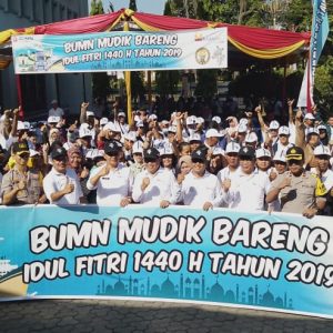 PTBA Adakan Mudik Gratis, Ini Pesan Wabup Muara Enim Kepada Supir Bus