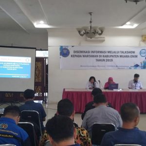 Antisipasi Peredaran Narkoba, BNNK Muara Enim Lakukan Diseminasi Informasi P4GN Kepada Jurnalis