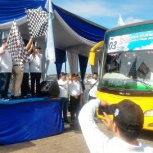 PT Taspen (Persero) Bersama Beberapa BUMN Palembang Adakan Mudik Gratis