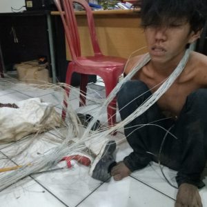 Khoirul Nekat Curi Kabel GSJ, Demi Beli Rokok