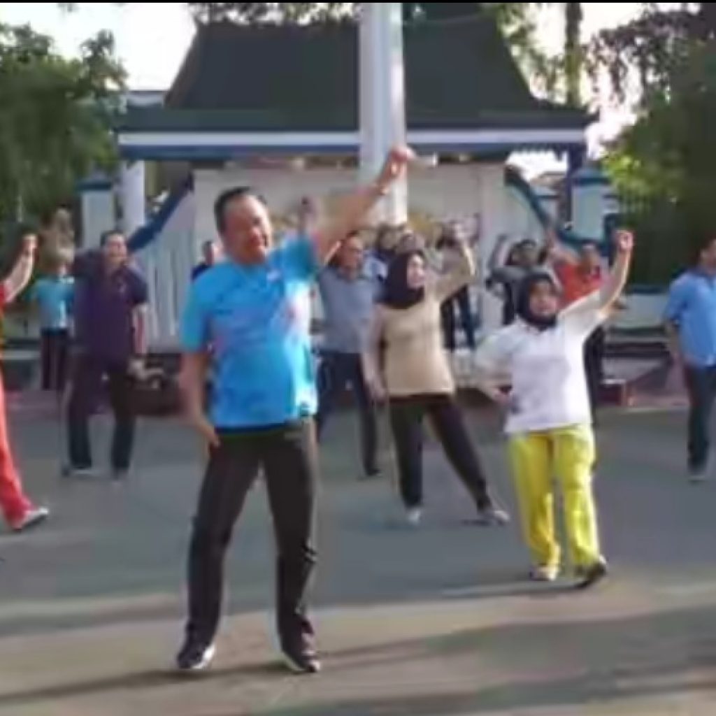 Bupati dan Wabup Ajak ASN Senam Bersama