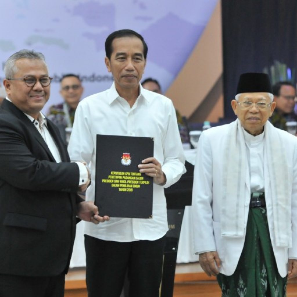 KPU Tetapkan Jokowi – Ma’ruf Amin Jadi Presiden dan Wakil Presiden RI 2019-2024