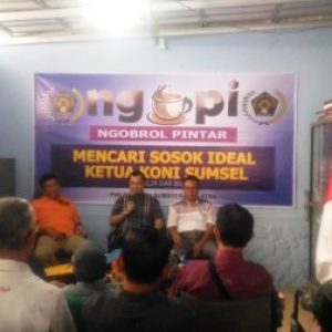 PWI Sumsel Cari Ketua Koni Dengan Ngopi