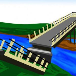 Jembatan Ambruk, Jalintim Lampung Sumsel  Lumpuh Total