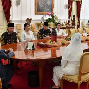 Hari Raya Bersama AHY dan EBY, Presiden Jokowi Berikan Pesan