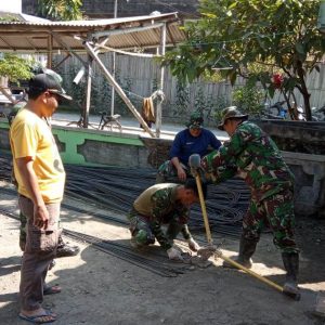Jelang Pra TMMD, Kebersamaan TNI Dengan Perangkat Desa Meningkat