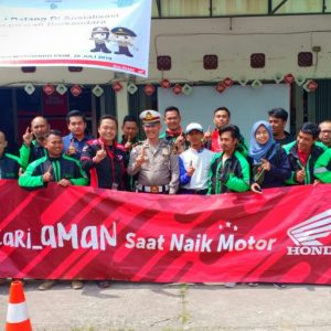 Grab Tanjung Enim Ikut Safety Riding 